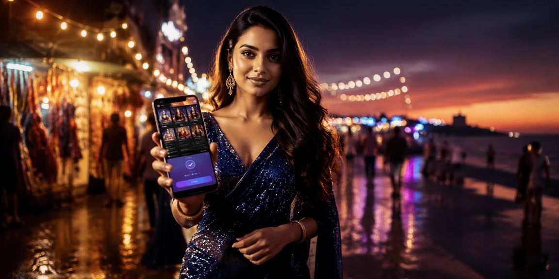 Mobile payment transaction at Chennai night market